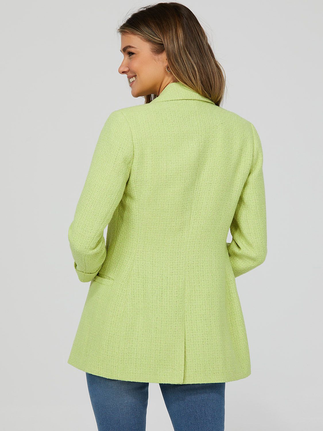 Double Breasted Boucle Blazer sold by Suzy Shier product image thumbnail 4