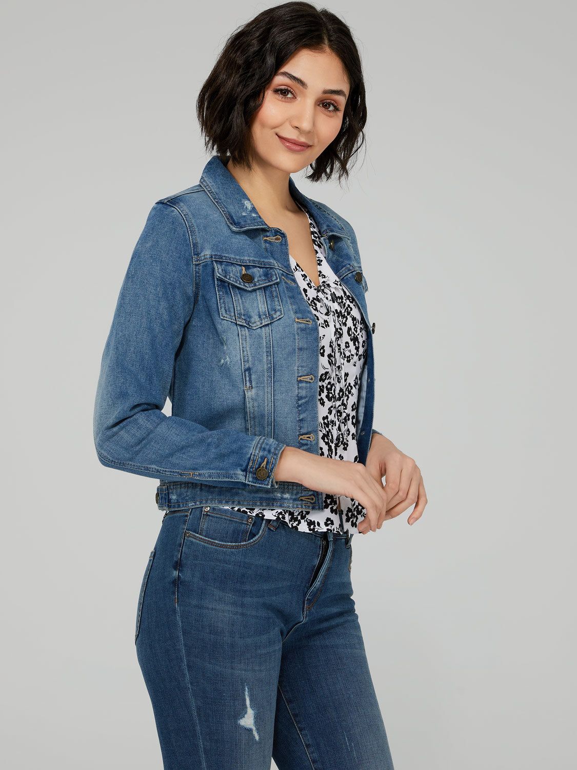 Classic Denim Jacket sold by Suzy Shier product image thumbnail 2