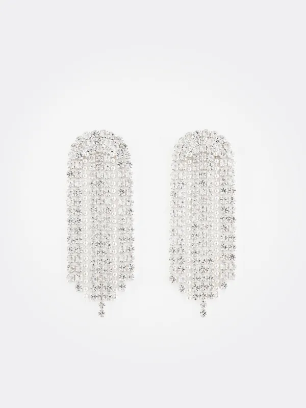 Jewelled Round Fringe Earring sold by Suzy Shier