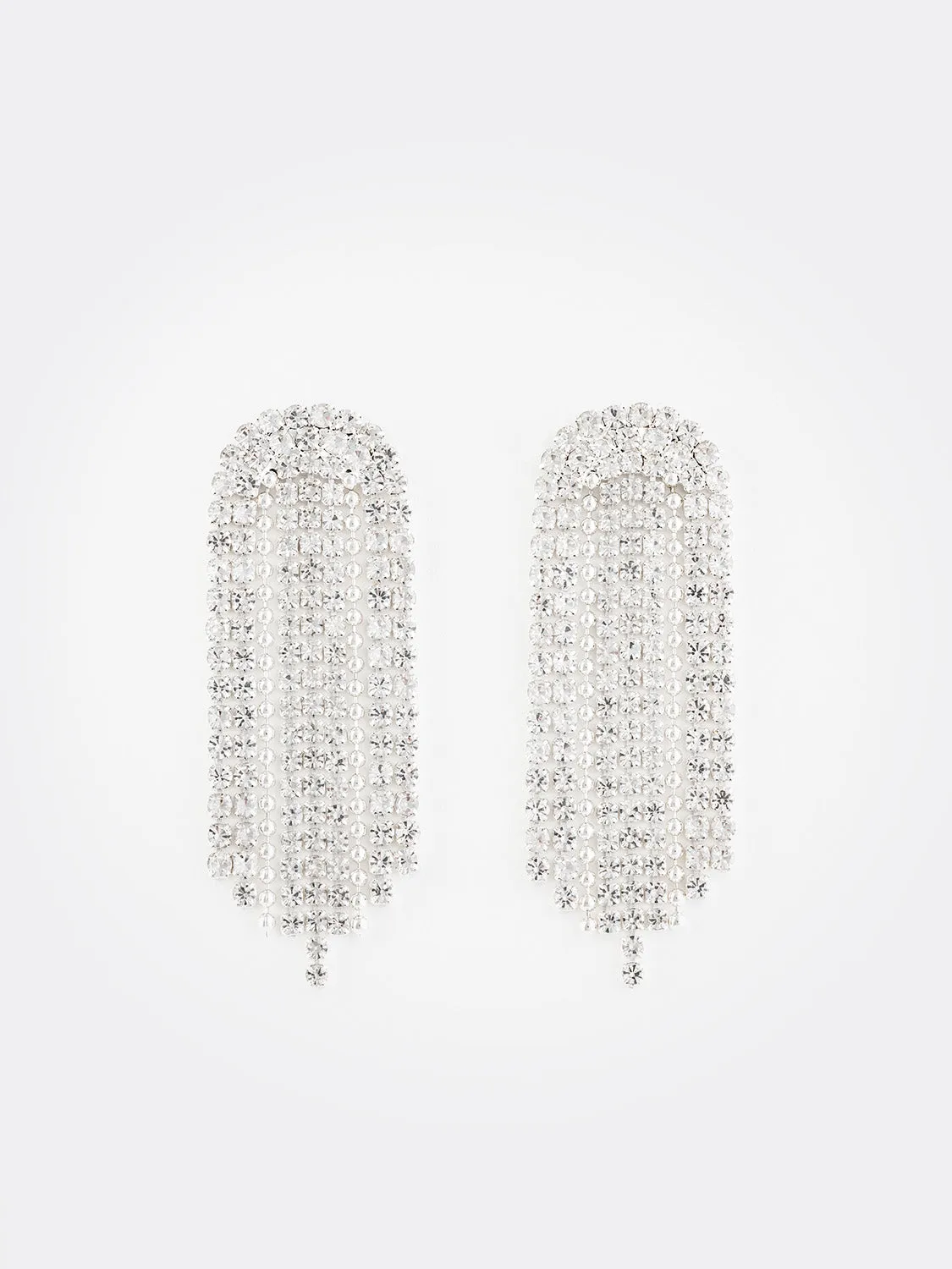 Jewelled Round Fringe Earring sold by Suzy Shier
