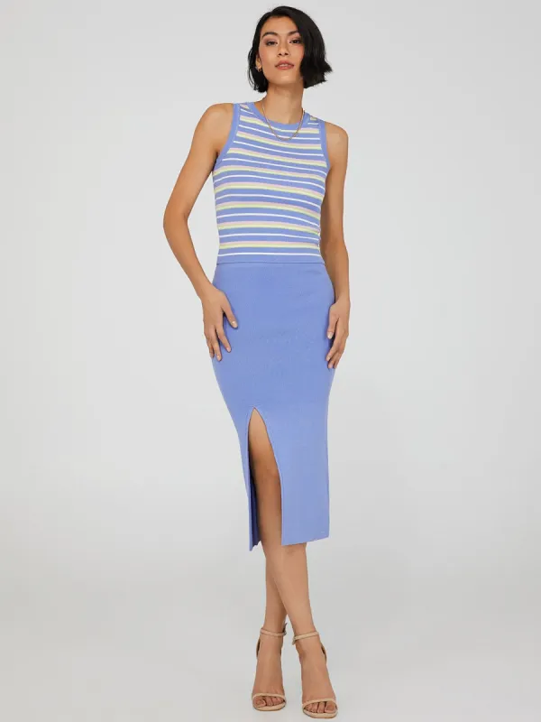 Front Slit Sweater Knit Pencil Skirt sold by Suzy Shier