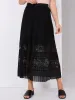 Pleated Chiffon Skirt With Lace Insert sold by Suzy Shier