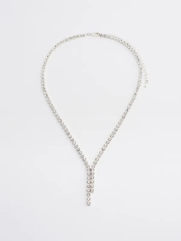 Jewelled Fringe Necklace sold by Suzy Shier