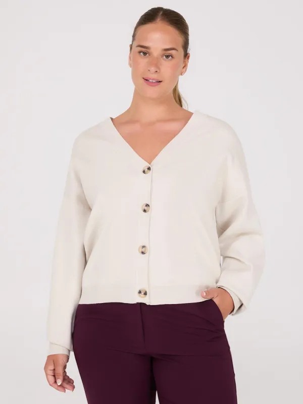 V-Neck Knit Cardigan sold by Suzy Shier