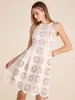 Halter Neck Jacquard Fit & Flare Knee Length Dress sold by Suzy Shier