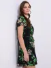 Printed Ruffle Skirt Chiffon Dress sold by Suzy Shier