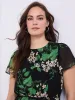 Printed Ruffle Skirt Chiffon Dress sold by Suzy Shier