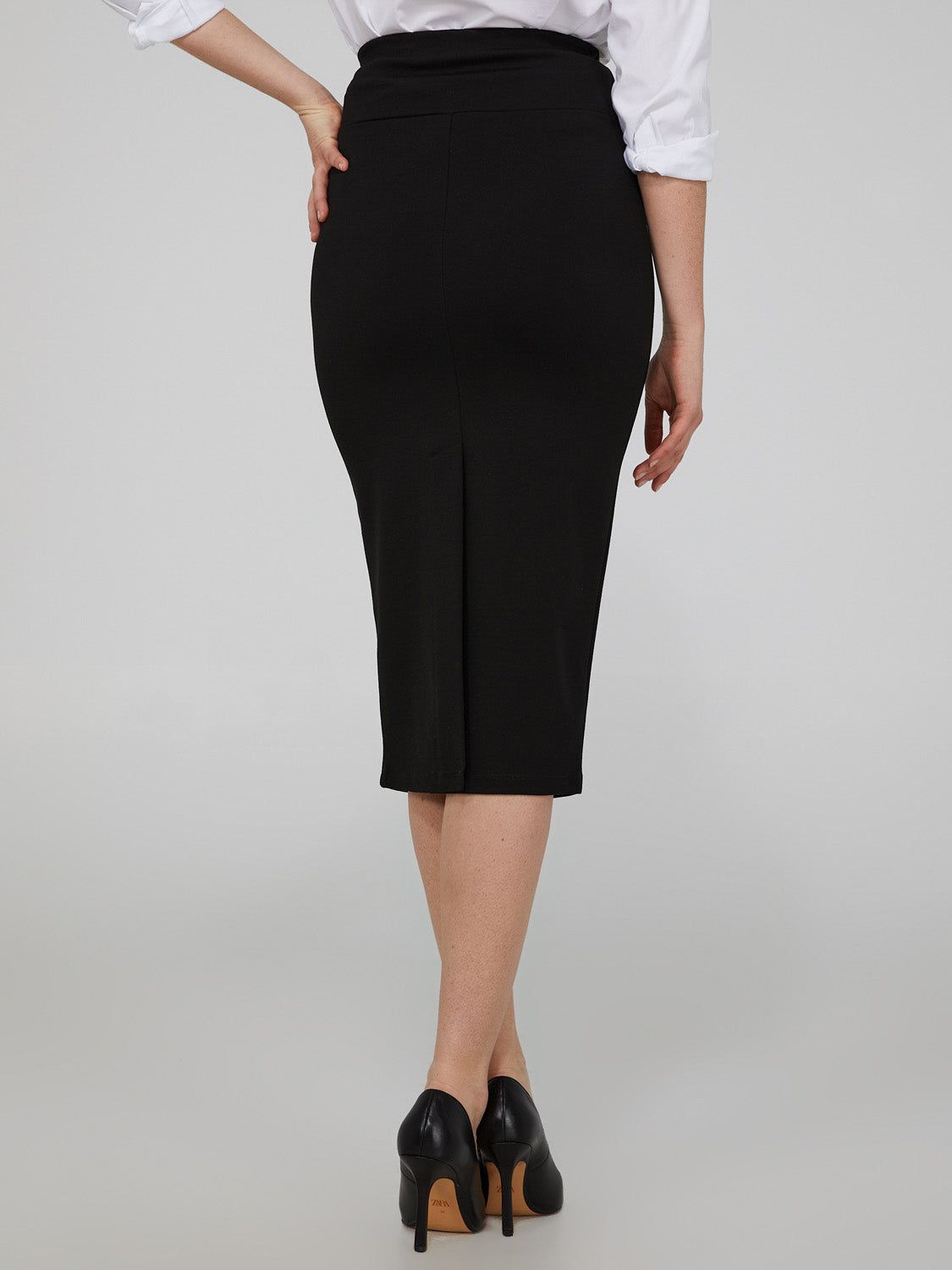 Midi Pencil Skirt With Faux Buttons sold by Suzy Shier product image thumbnail 5