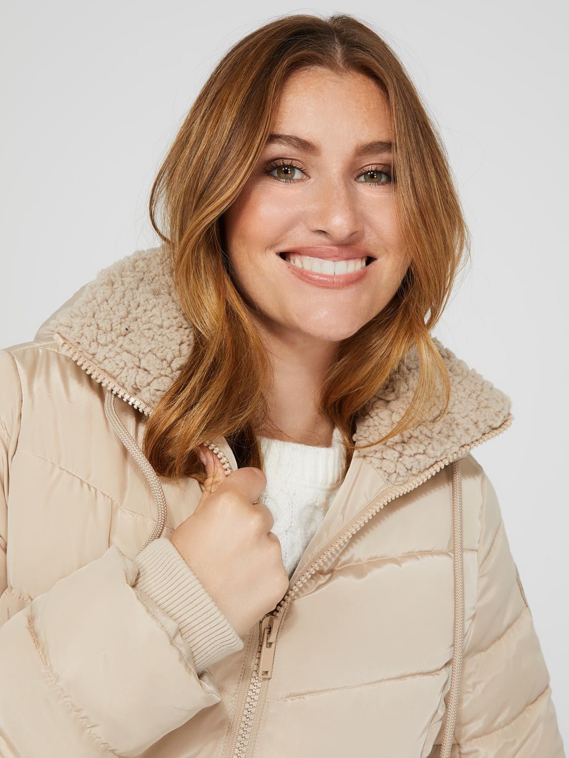 Mid-Length Hooded Puffer sold by Suzy Shier product image thumbnail 4