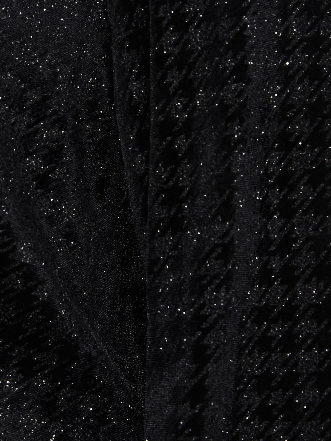 Velvet Glitter Houndstooth Mock Neck Top sold by Suzy Shier product image thumbnail 3