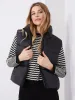 Waisted High Collar Puffer Vest sold by Suzy Shier