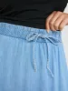 Denim Drawstring A-Line Midi Skirt sold by Suzy Shier
