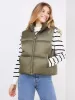 Waisted High Collar Puffer Vest sold by Suzy Shier