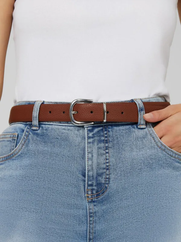 Gold Circle Buckle Belt sold by Suzy Shier