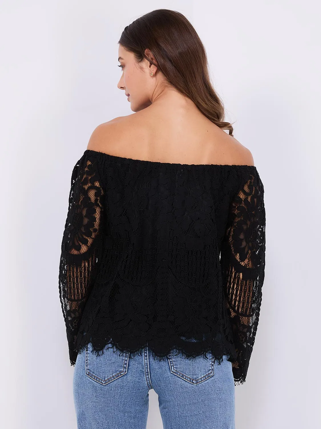 Off-The-Shoulder Lace Top sold by Suzy Shier product image thumbnail 5