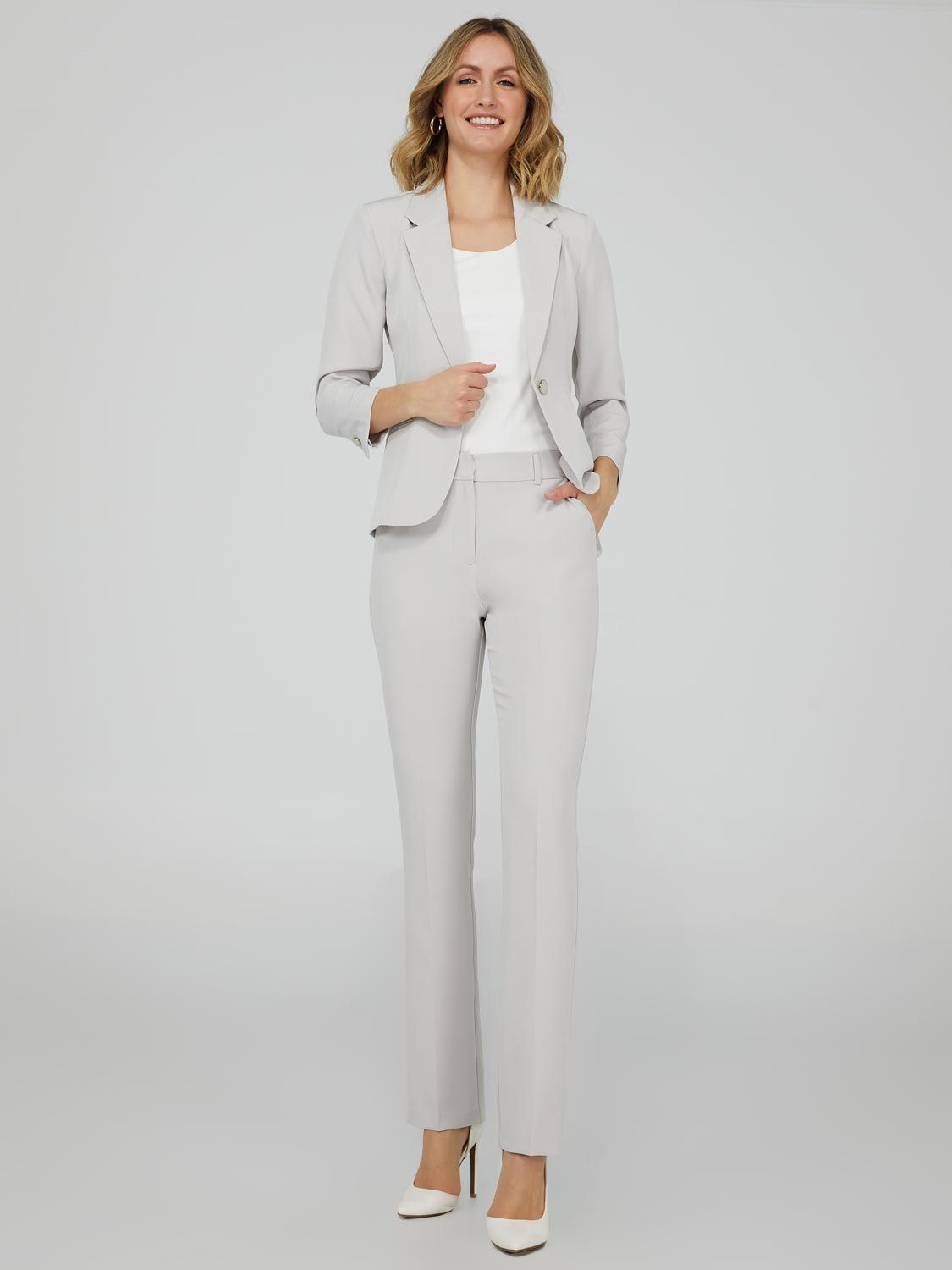 Straight Leg Trousers With Pockets sold by Suzy Shier product image thumbnail 3