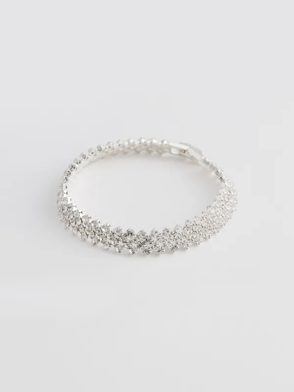 Zig-Zag Jewelled Bracelet sold by Suzy Shier