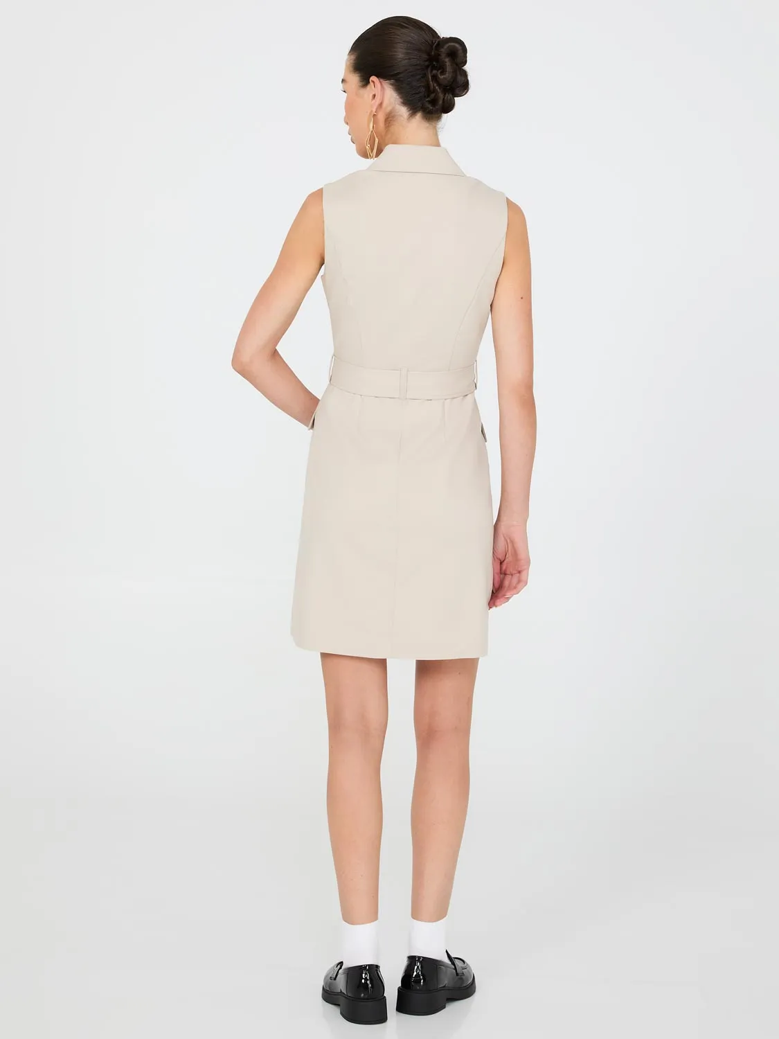 Sleeveless Blazer Dress With Belt sold by Suzy Shier product image thumbnail 4