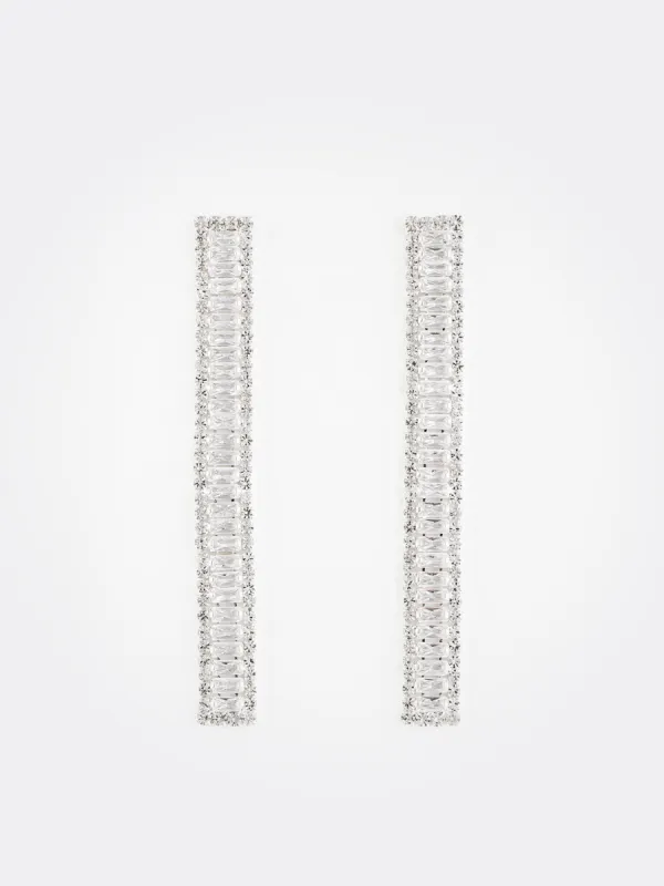 Jewelled Long Rectangular Earring sold by Suzy Shier