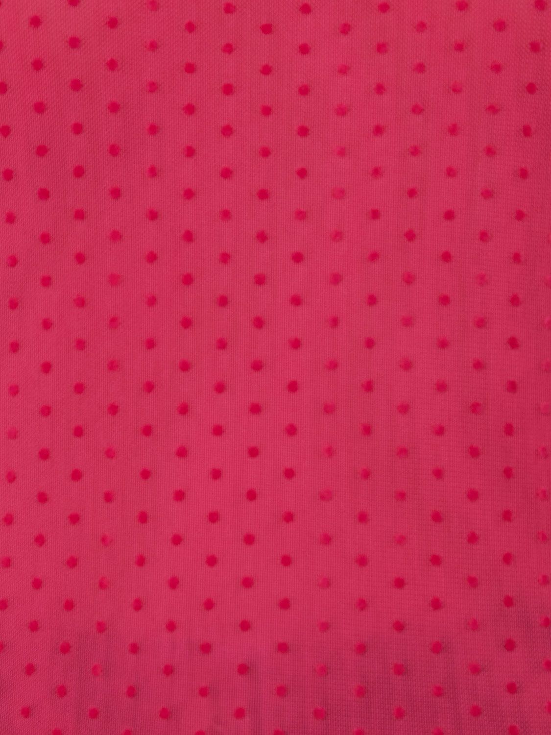 Long Sleeve Flocked Dot Mesh Top sold by Suzy Shier product image thumbnail 6