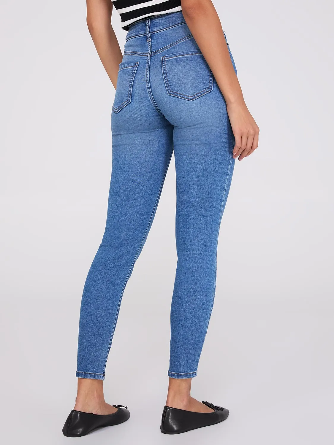 Knit Skinny Leg Jeans sold by Suzy Shier product image thumbnail 4