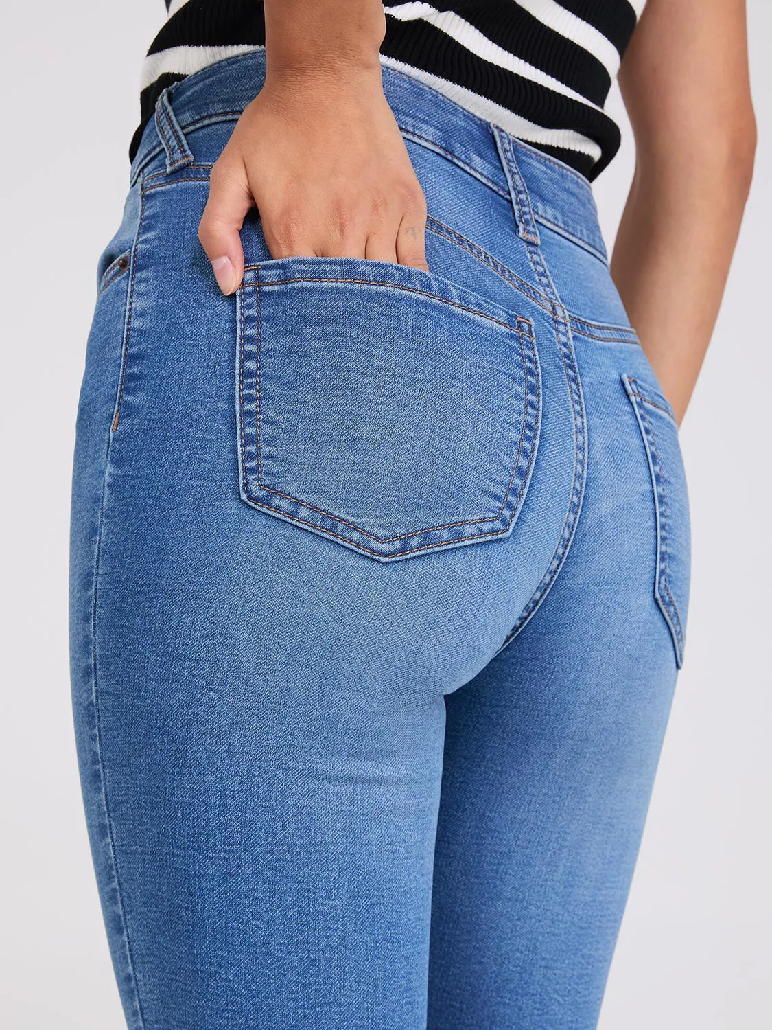 Knit Skinny Leg Jeans sold by Suzy Shier product image thumbnail 3