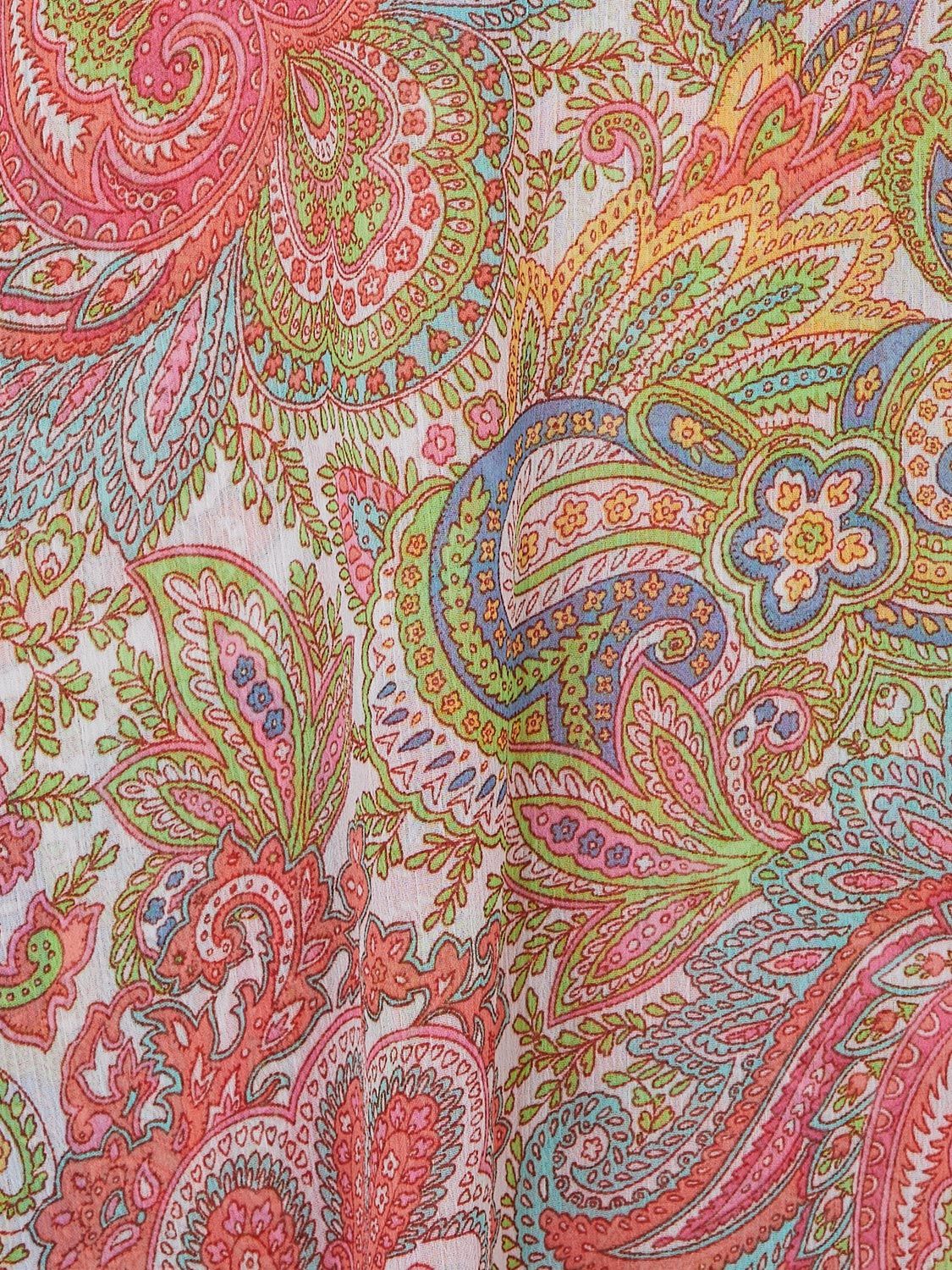 Paisley Print Cross-Front High-Low Midi Dress sold by Suzy Shier product image thumbnail 6