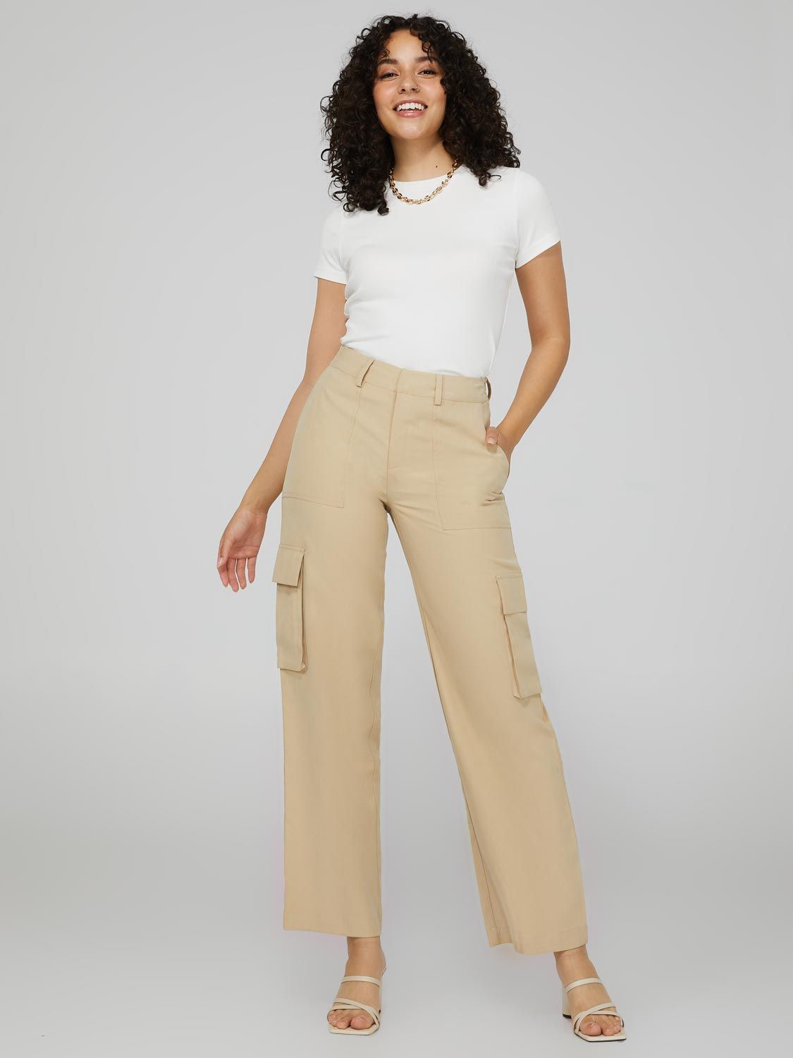 Wide Leg Cargo Pants sold by Suzy Shier product image thumbnail 2