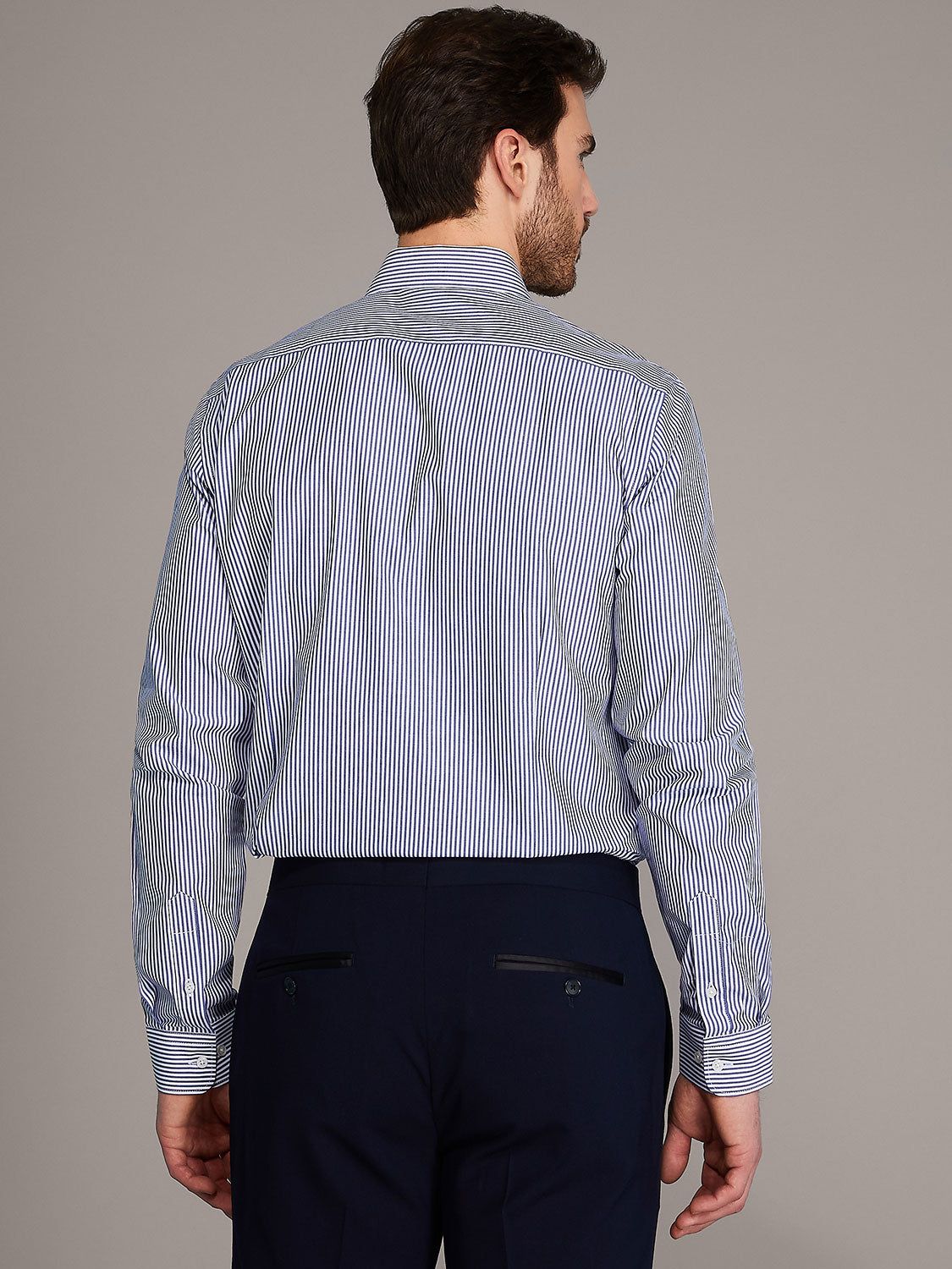 Striped Slim Fit Dress Shirt sold by Suzy Shier product image thumbnail 2