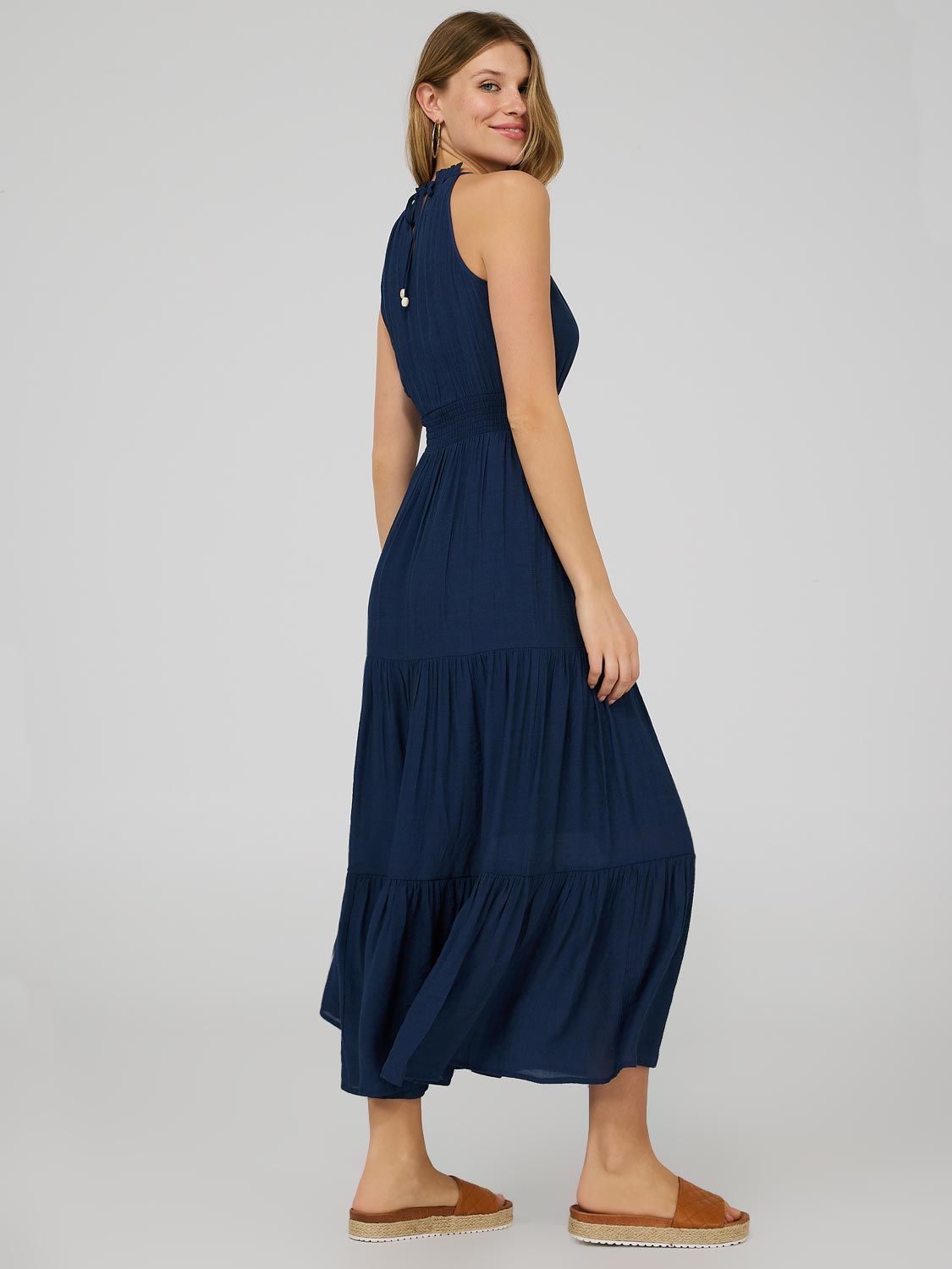 2-Tier Maxi Dress With Smocked Waist sold by Suzy Shier product image thumbnail 4