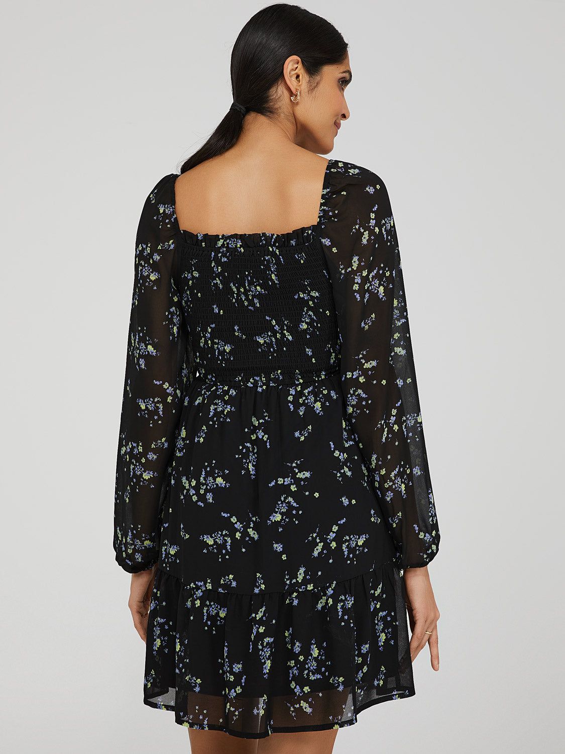 Printed Smocked Dress sold by Suzy Shier product image thumbnail 5