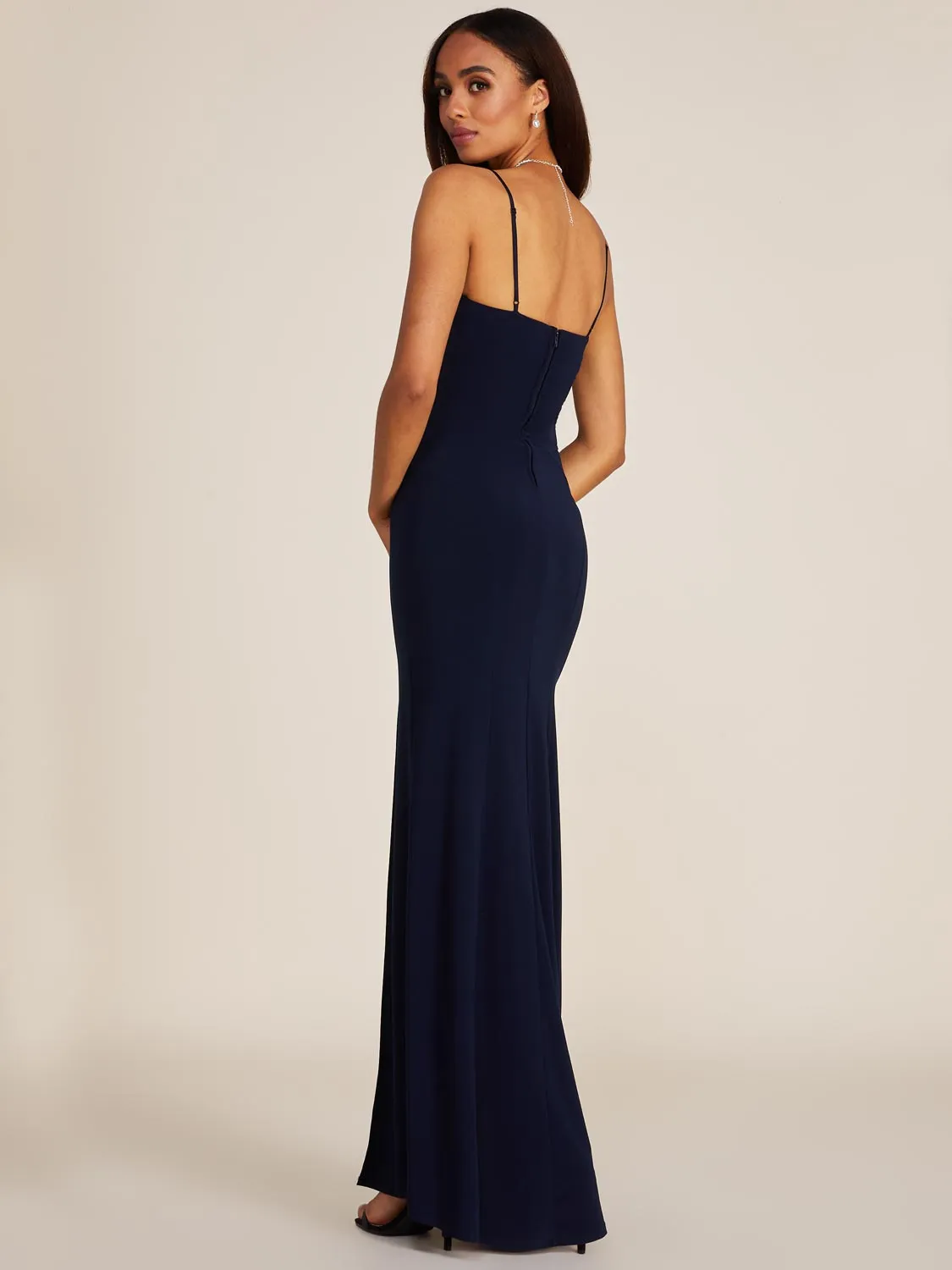 Cowl Neck Fitted Gown sold by Suzy Shier product image thumbnail 4
