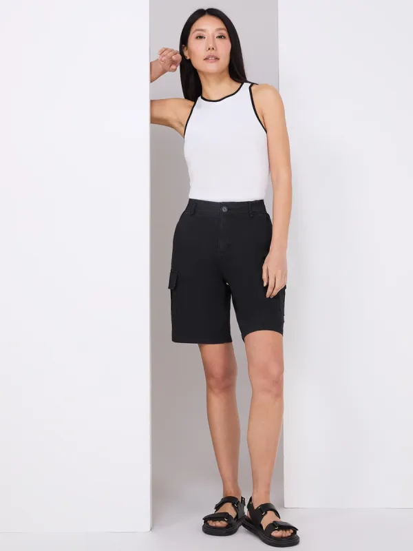 Cargo Bermuda Shorts sold by Suzy Shier