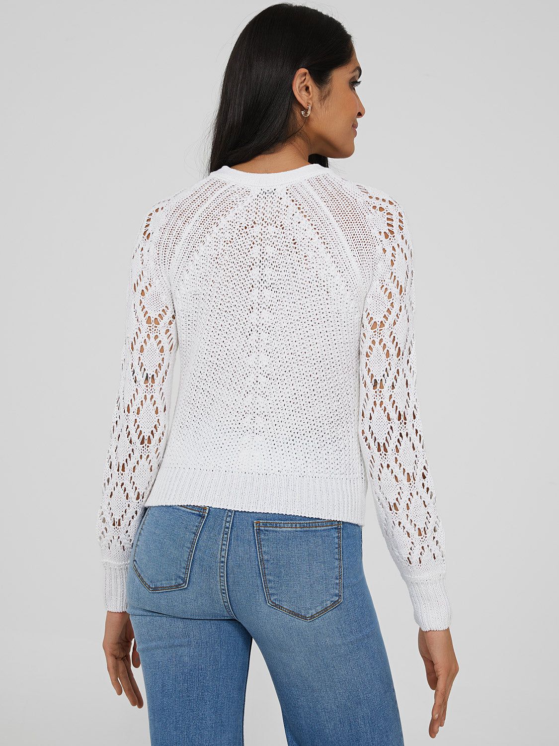 V-Neck Crochet Cardigan sold by Suzy Shier product image thumbnail 11