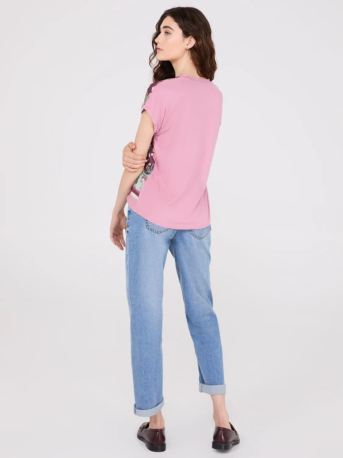 Paisley Print Short Dolman Sleeve Top sold by Suzy Shier product image thumbnail 5
