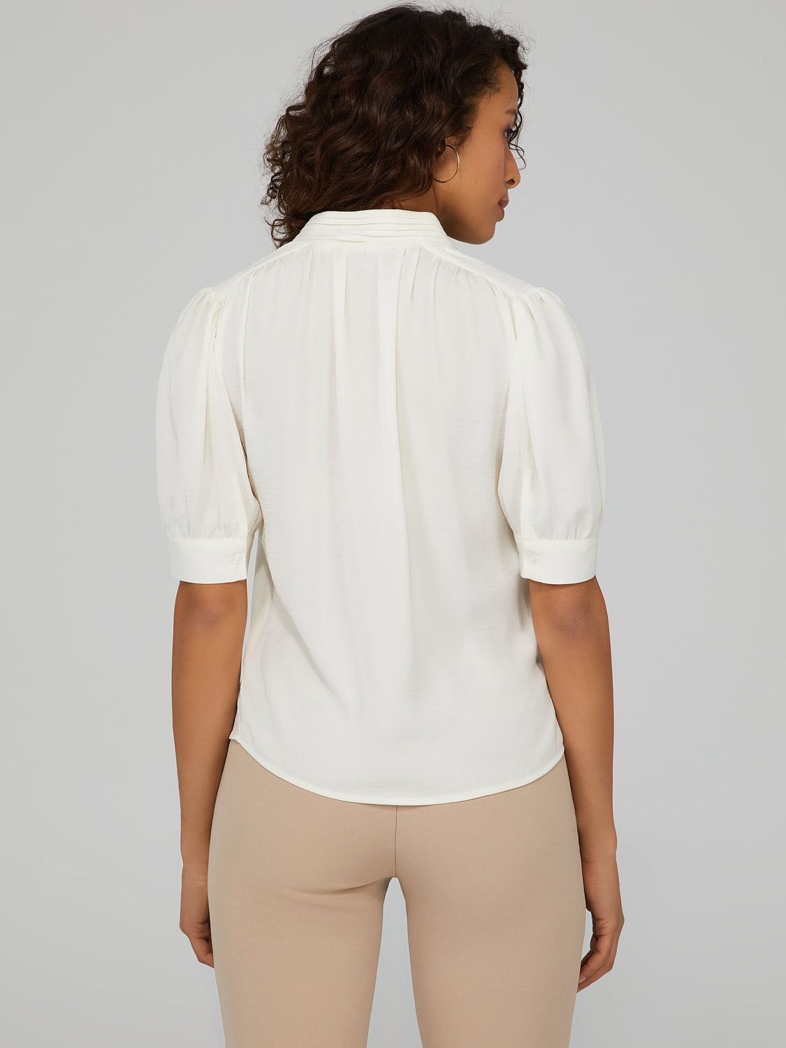 Satin Button-Down Blouse sold by Suzy Shier product image thumbnail 8