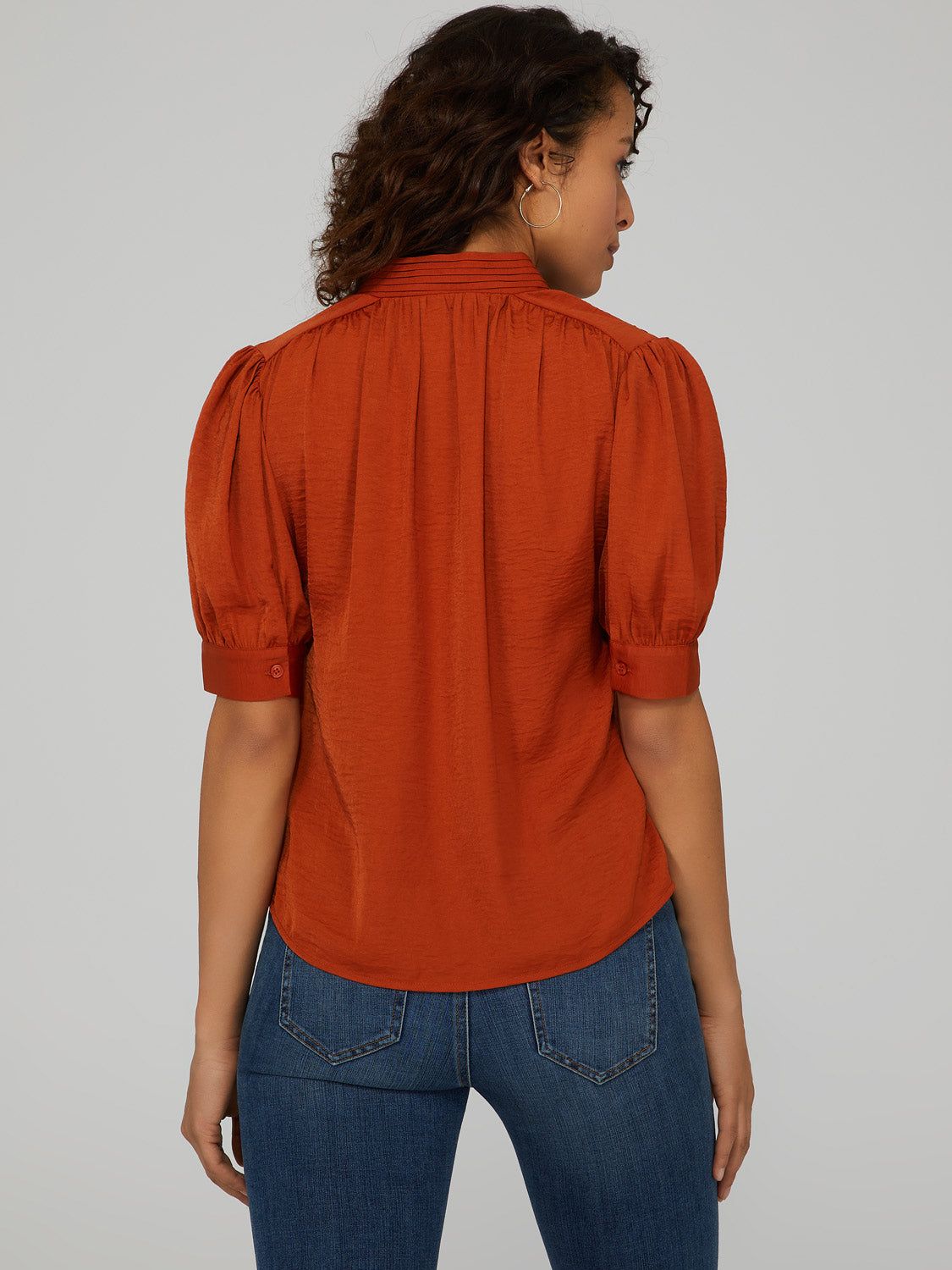 Satin Button-Down Blouse sold by Suzy Shier product image thumbnail 5