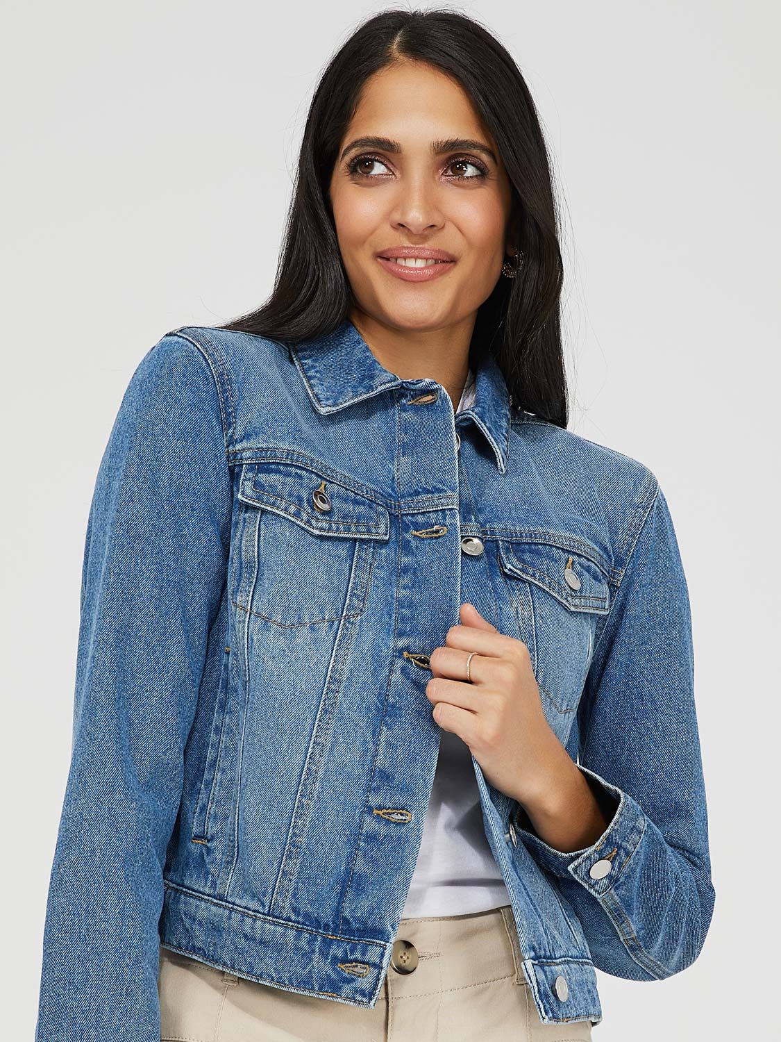 Classic Denim Jacket sold by Suzy Shier product image thumbnail 3