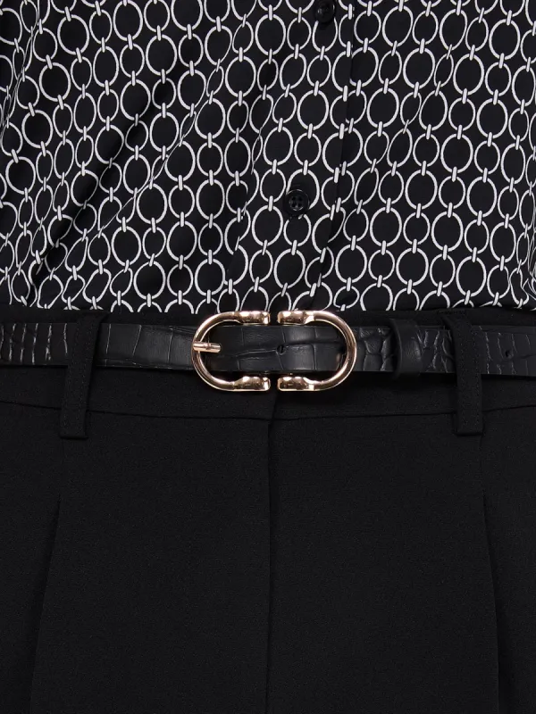 2-Pack Of Double Horseshoe Buckle Belts sold by Suzy Shier