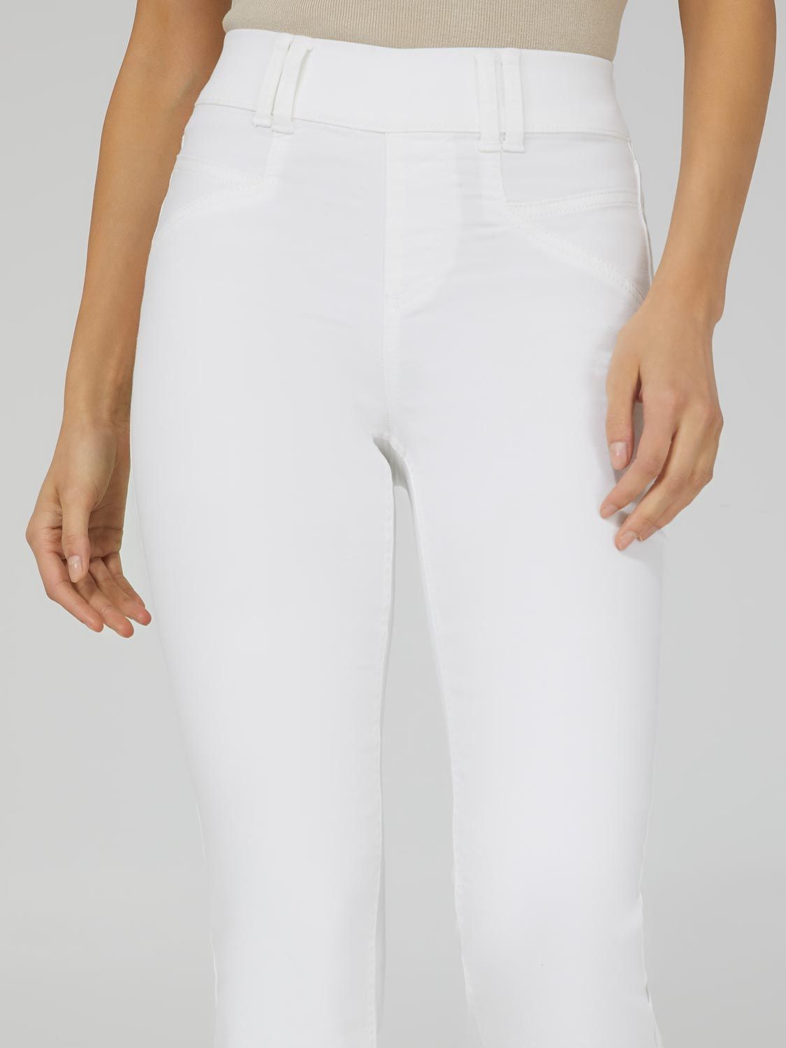 Twill Capri Pants With Slit Hem sold by Suzy Shier product image thumbnail 2