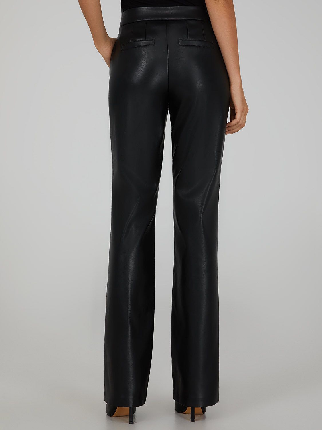 Wide Leg Faux Leather Pants sold by Suzy Shier product image thumbnail 4