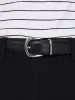 Faux Leather Belt With Silver Buckle sold by Suzy Shier