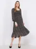 Printed Smocked Square Neck Chiffon Dress sold by Suzy Shier