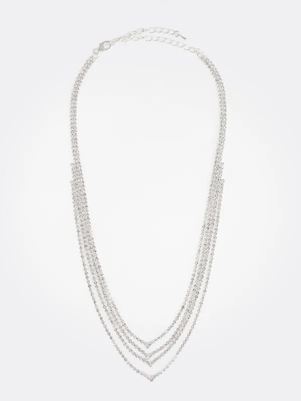 Multi-Layer Jewelled Necklace sold by Suzy Shier