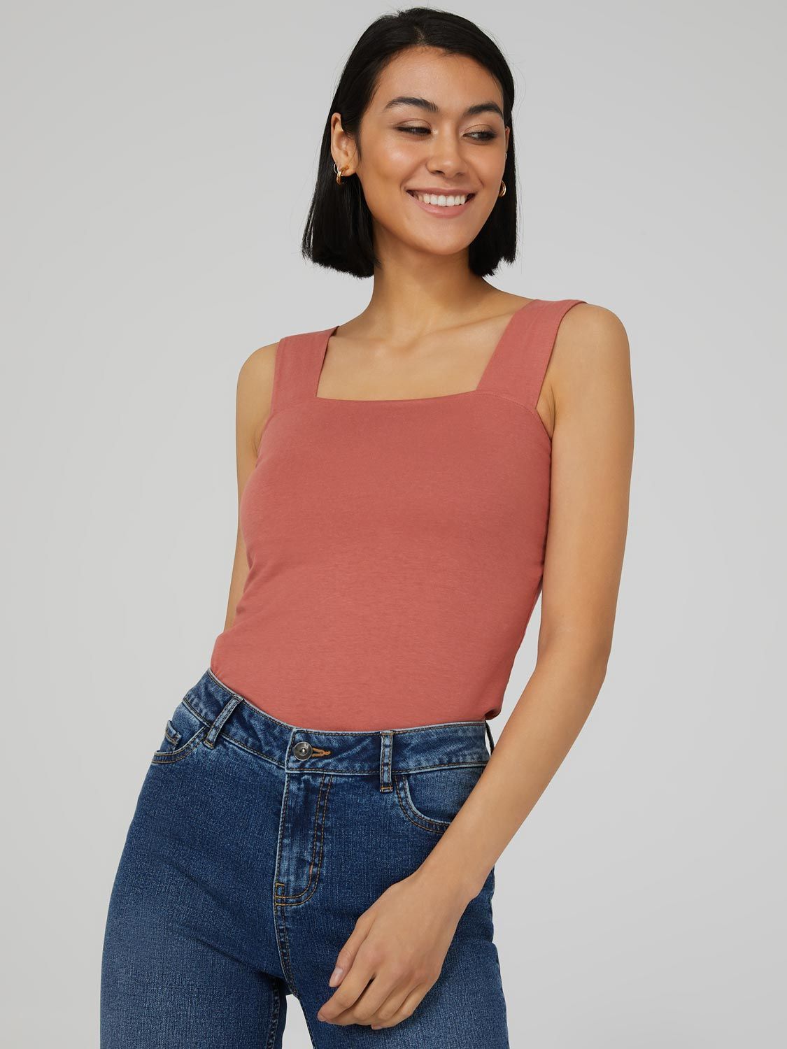 Thick Strap Tank Top sold by Suzy Shier product image thumbnail 2