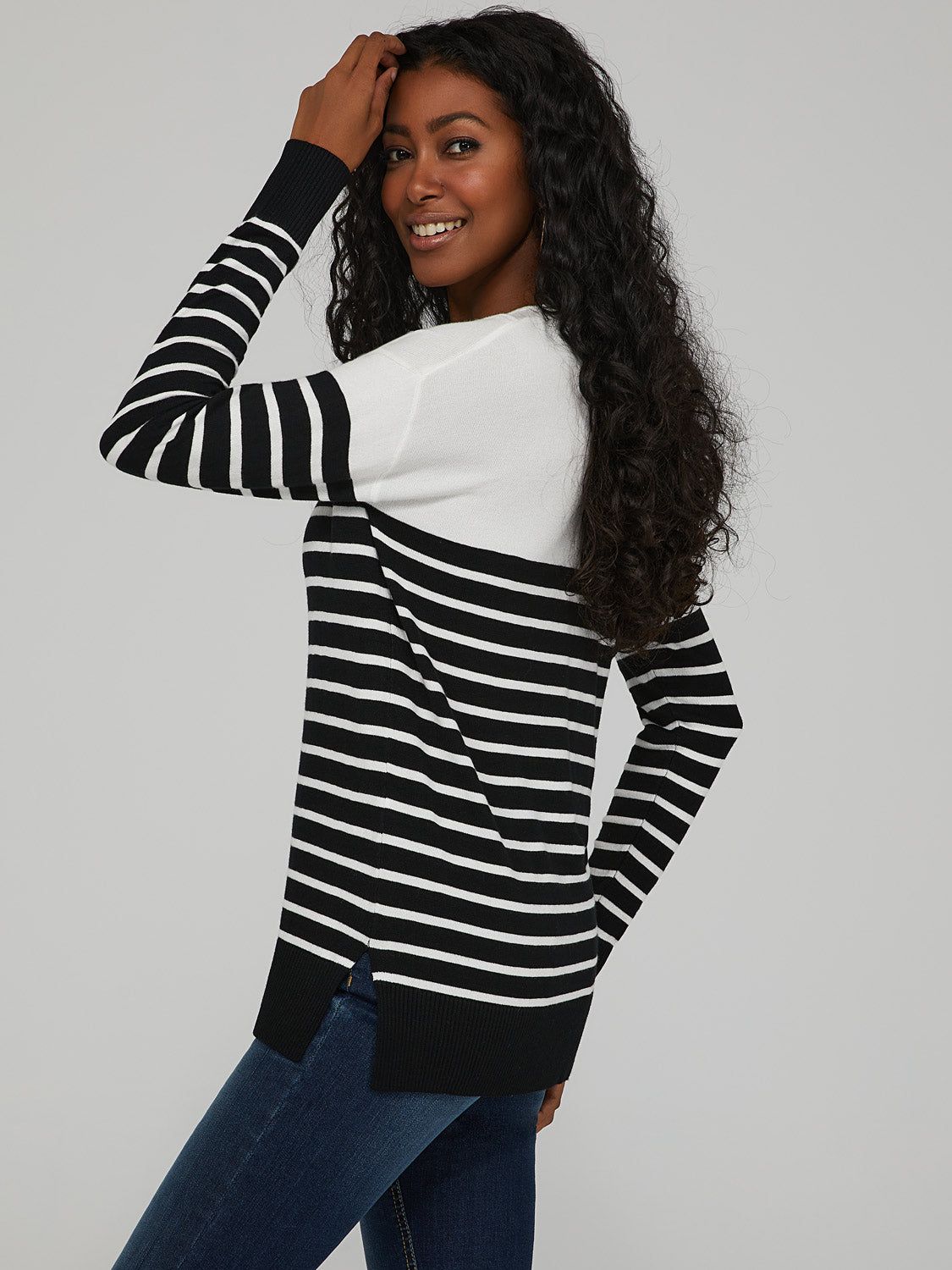 Solid And Stripe Crew Neck Sweater sold by Suzy Shier product image thumbnail 7