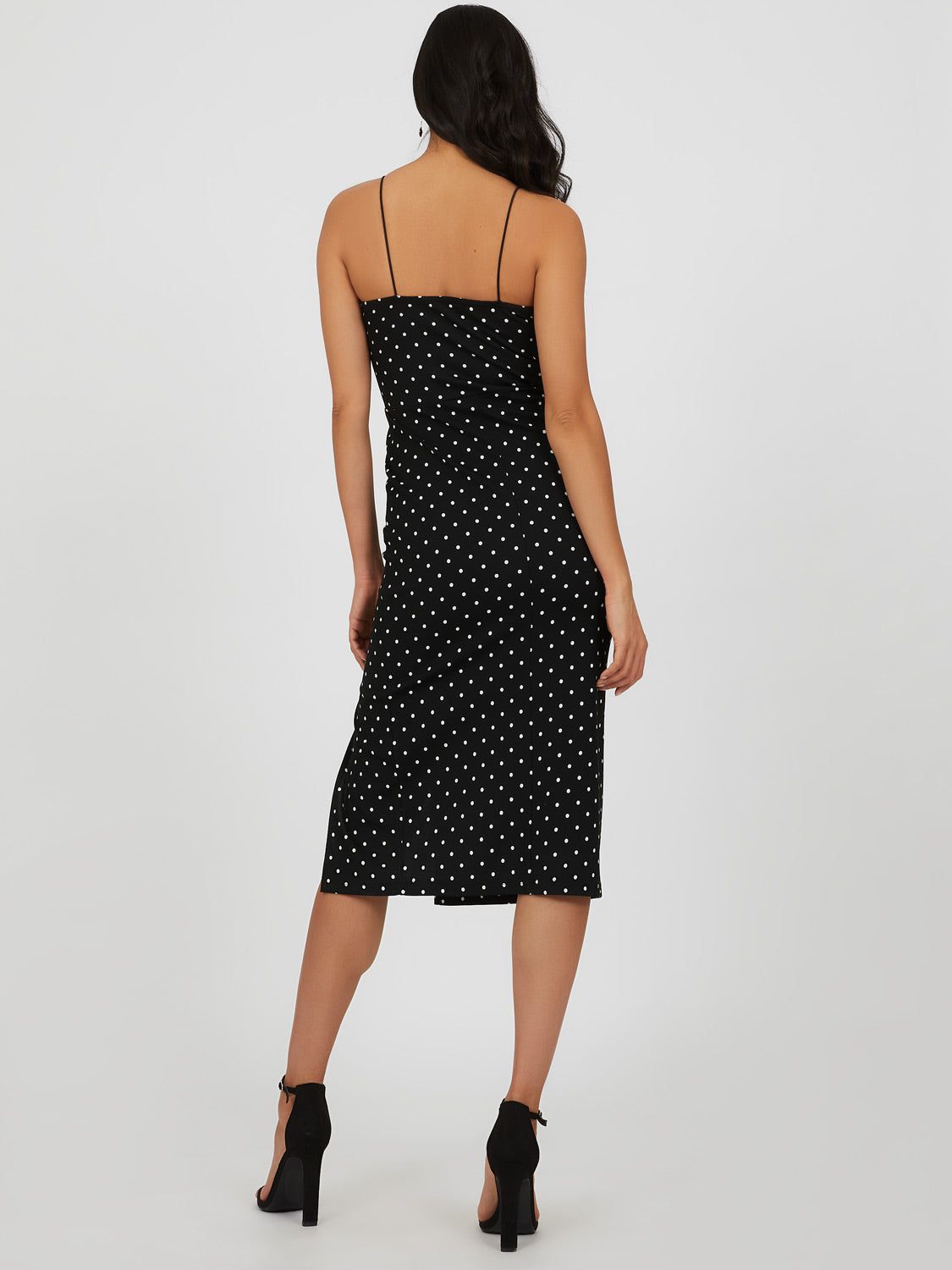Bustier Polka Dot Midi Sheath Dress sold by Suzy Shier product image thumbnail 4
