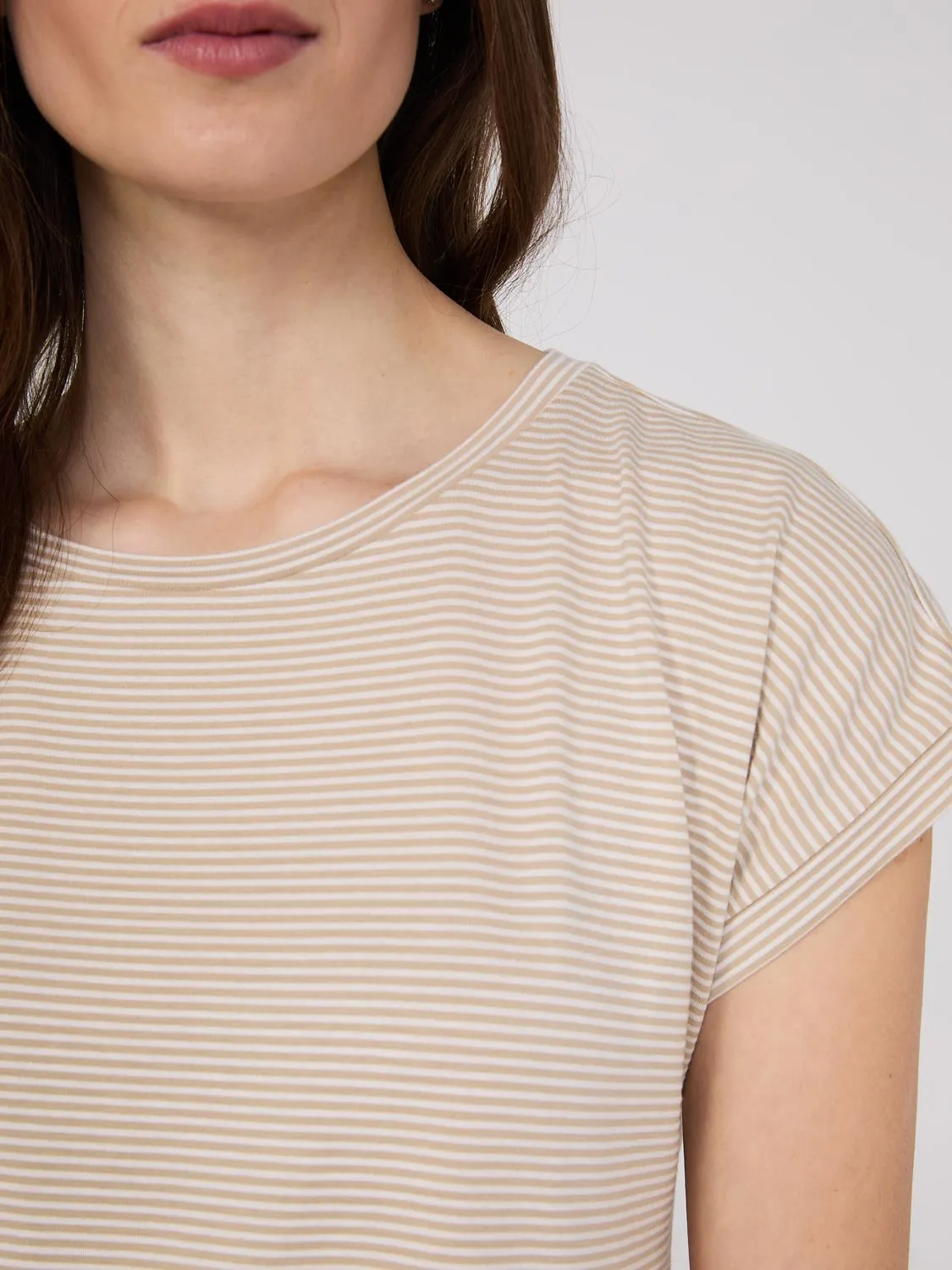 Striped Cuffed Dolman Sleeve Top sold by Suzy Shier product image thumbnail 3