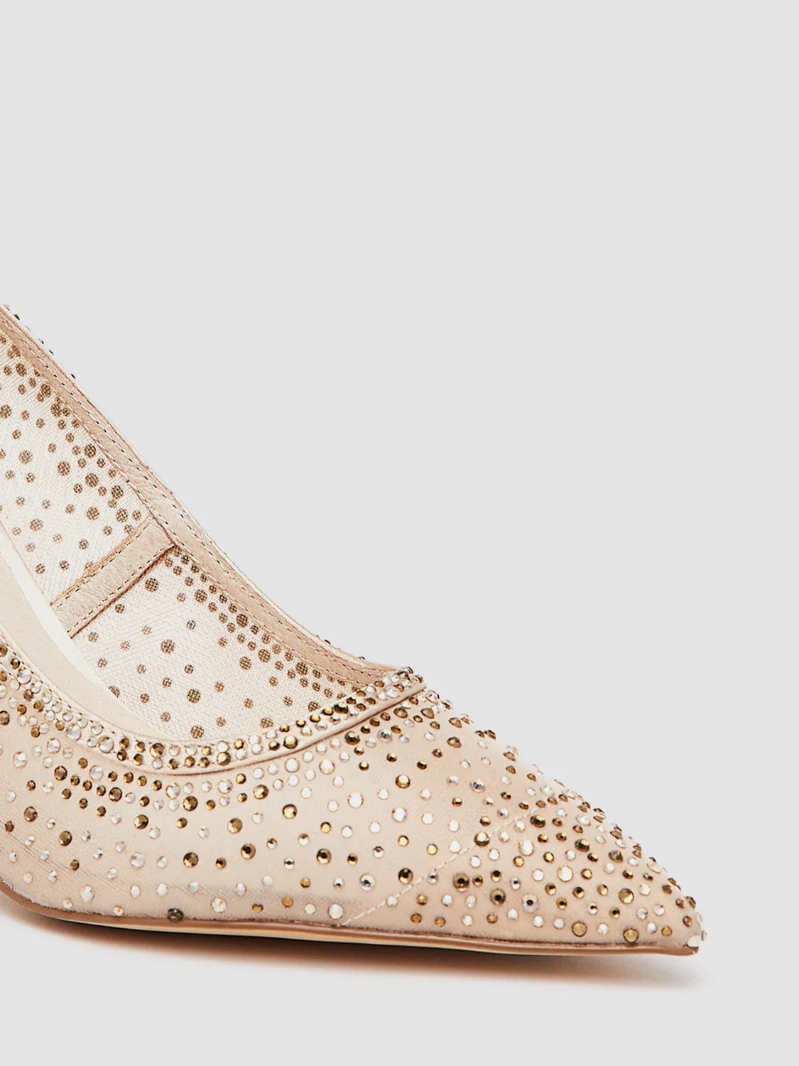 Pointed Toe Jewelled Mesh Pump sold by Suzy Shier product image thumbnail 3