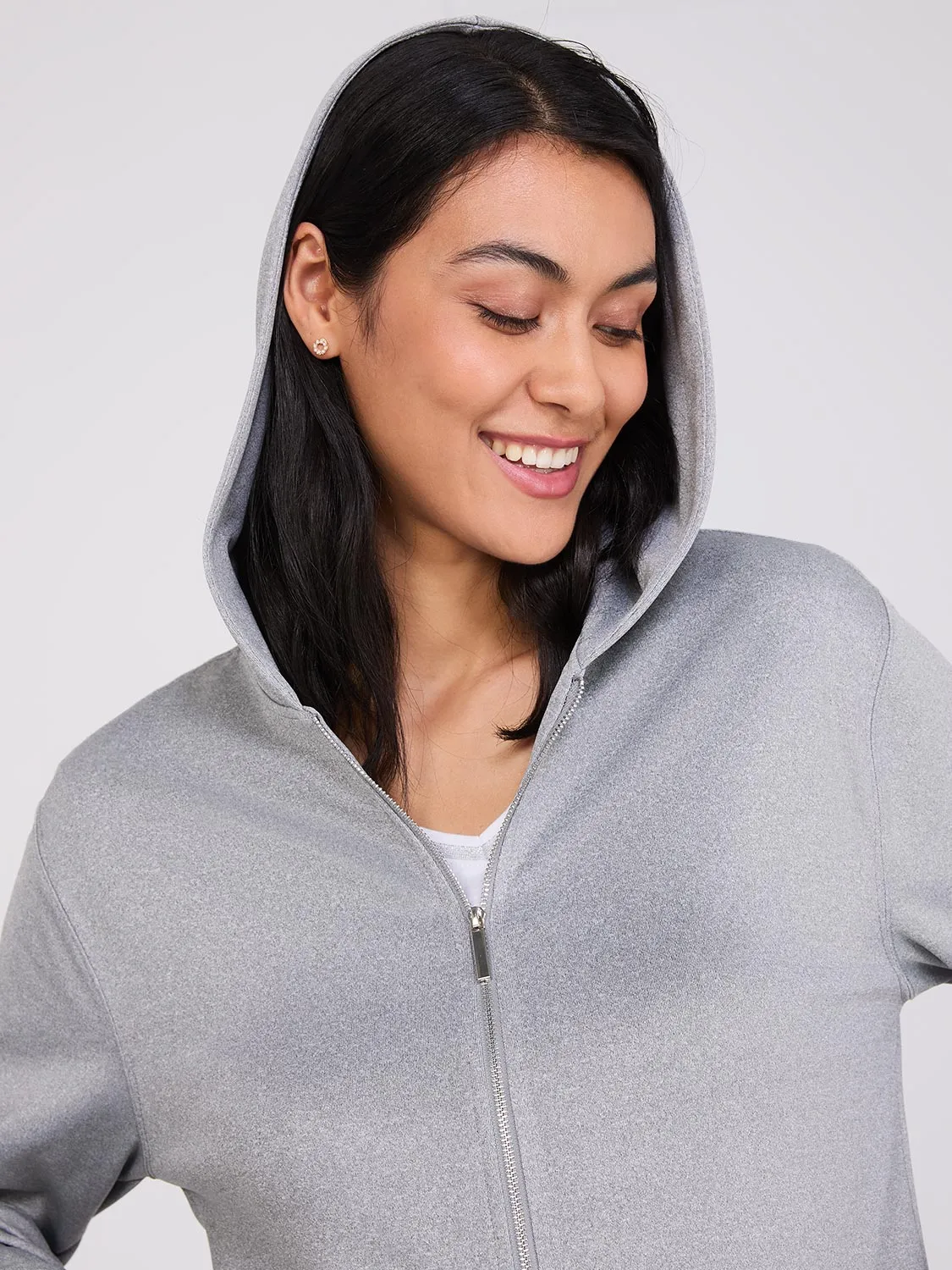 Full-Zip Scuba Hoodie sold by Suzy Shier product image thumbnail 3